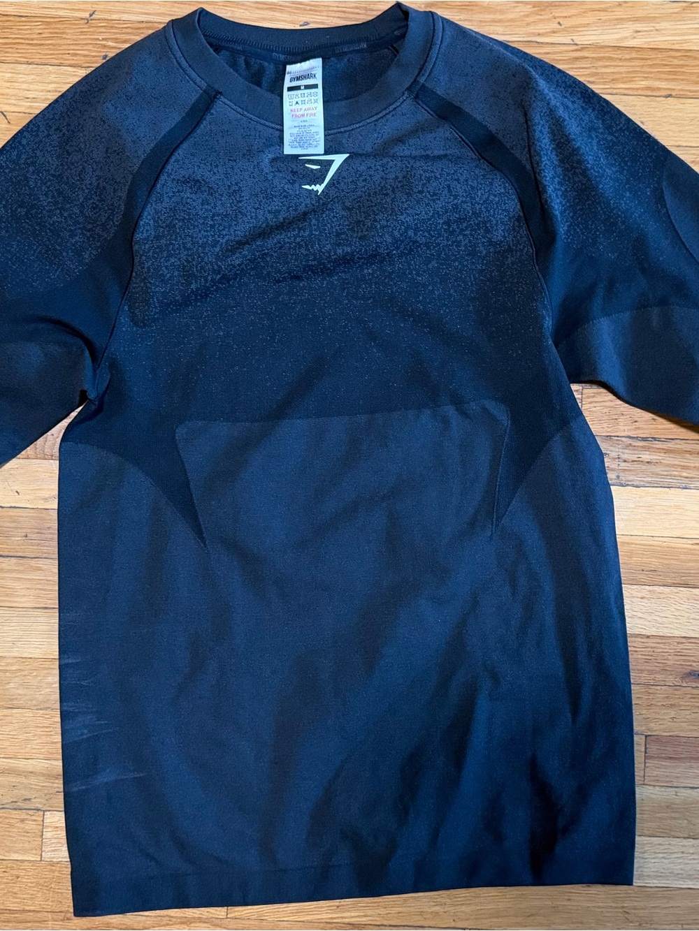 Gymshark Black Long Sleeve Seamless Muscle Fit shirt